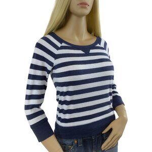 NWT Hollister 2016 Classic Navy & White Striped Embroidered Bird Logo Top